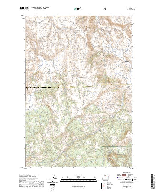 Lonerock 2024 topographic map thumbnail