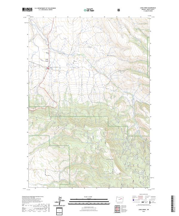 Long Creek 2023 topographic map thumbnail