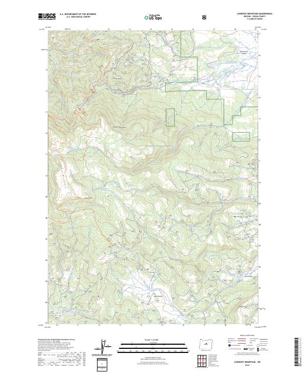 Lookout Mountain 2024 topographic map thumbnail
