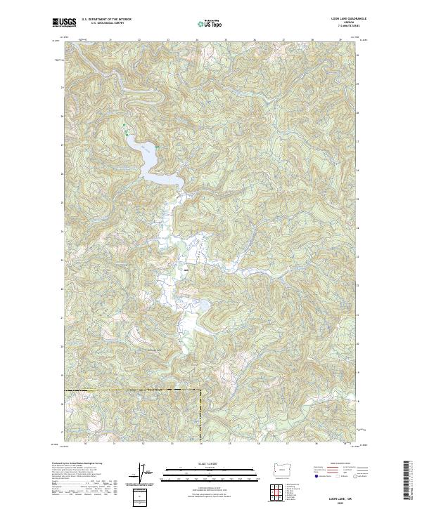 Loon Lake 2023 topographic map thumbnail