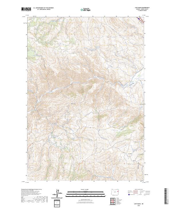 Lost Basin 2023 topographic map thumbnail