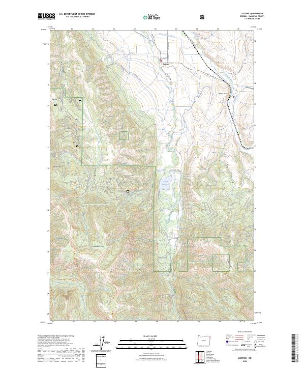 Lostine 2024 topographic map thumbnail