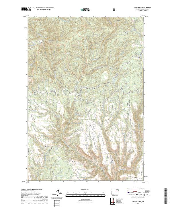 Madison Butte 2024 topographic map thumbnail