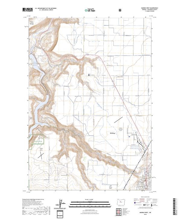 Madras West 2024 topographic map thumbnail