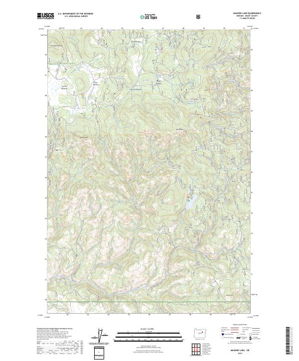 Magone Lake 2023 topographic map thumbnail