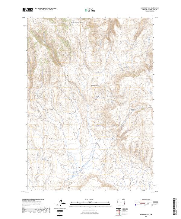 Mahogany Gap 2023 topographic map thumbnail
