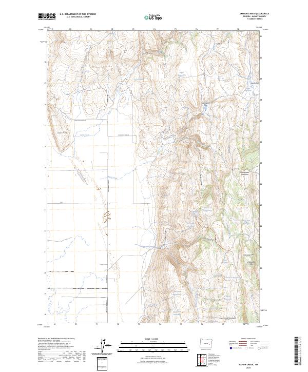 Mahon Creek 2024 topographic map thumbnail