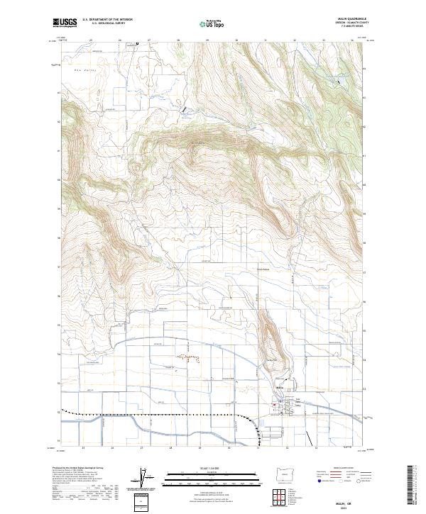 Malin 2023 topographic map thumbnail