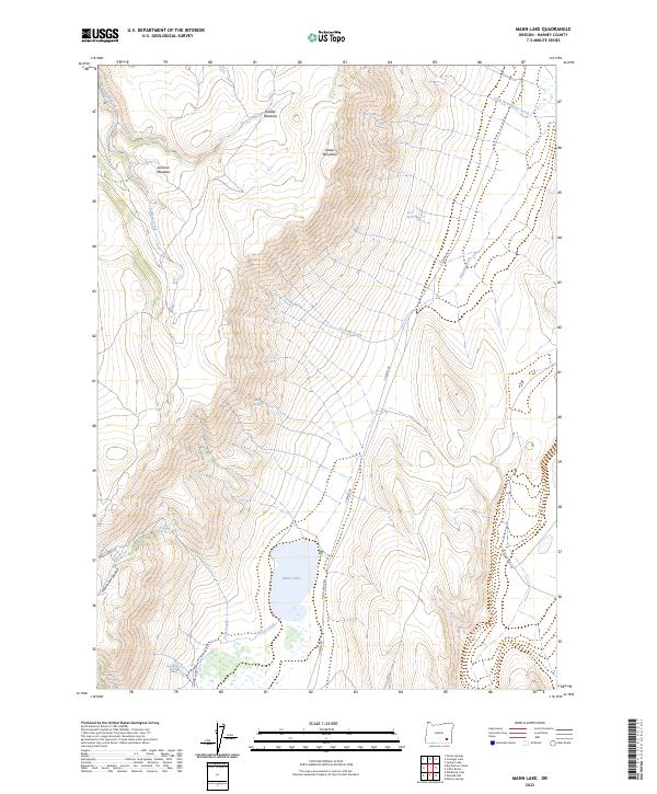 Mann Lake 2023 topographic map thumbnail
