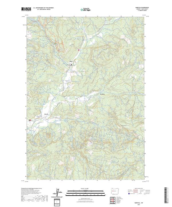 Marcola 2023 topographic map preview