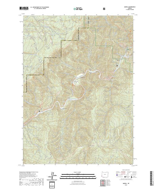 Marial 2023 topographic map thumbnail