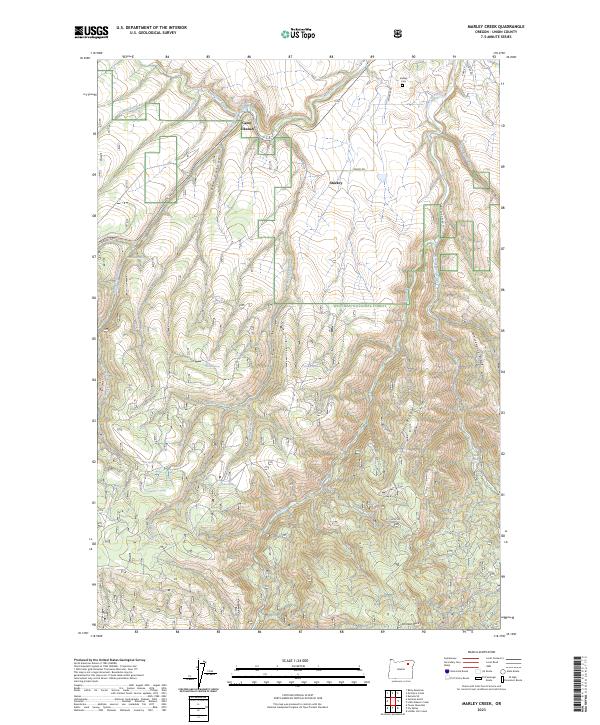 Marley Creek 2023 topographic map thumbnail