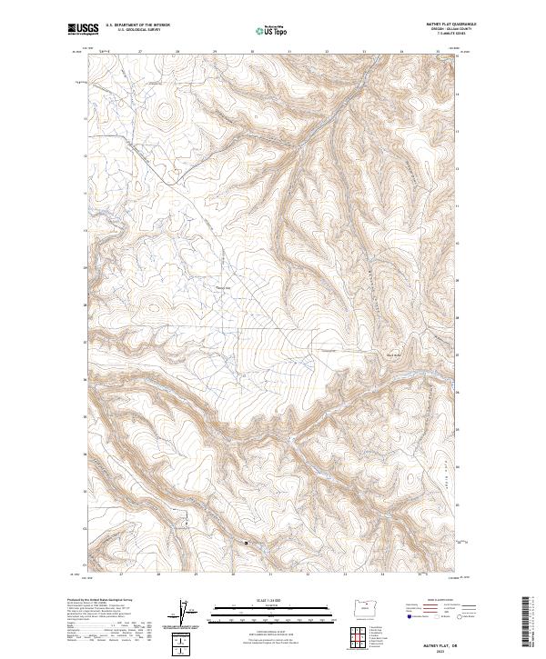 Matney Flat 2023 topographic map thumbnail