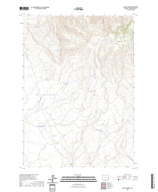 McCain Creek 2023 topographic map thumbnail