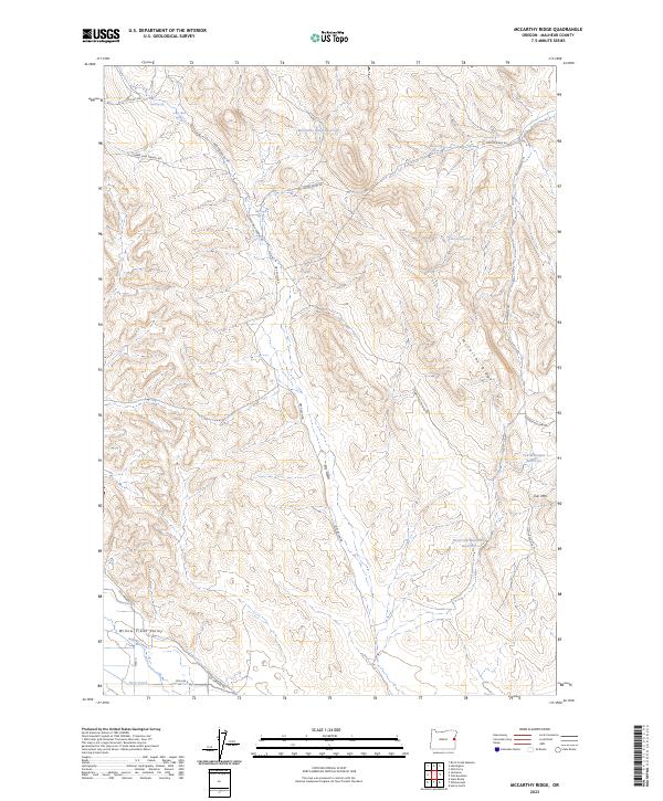 McCarthy Ridge 2023 topographic map thumbnail