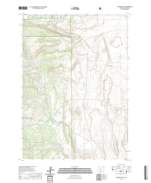McCarty Butte 2023 topographic map preview