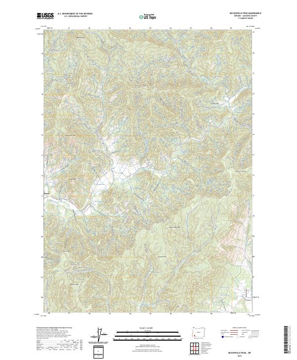 McConville Peak 2023 topographic map thumbnail