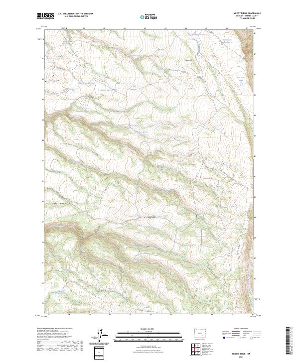 McCoy Ridge 2023 topographic map thumbnail