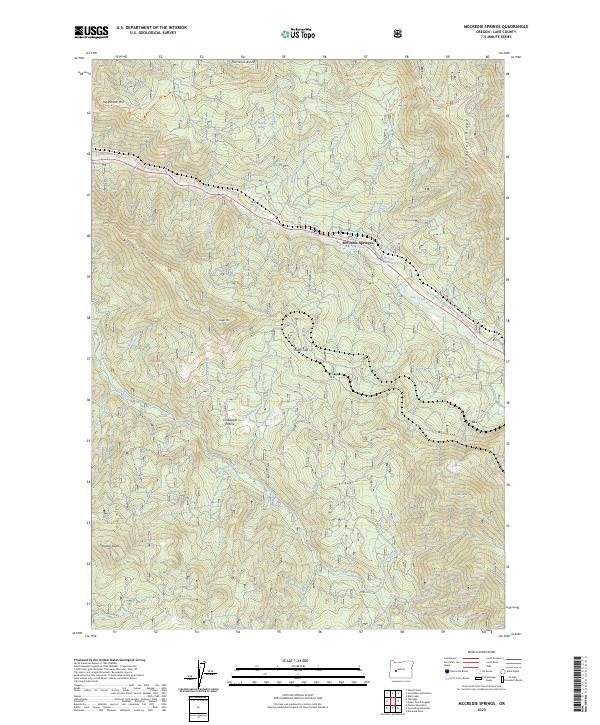 McCredie Springs 2023 topographic map thumbnail
