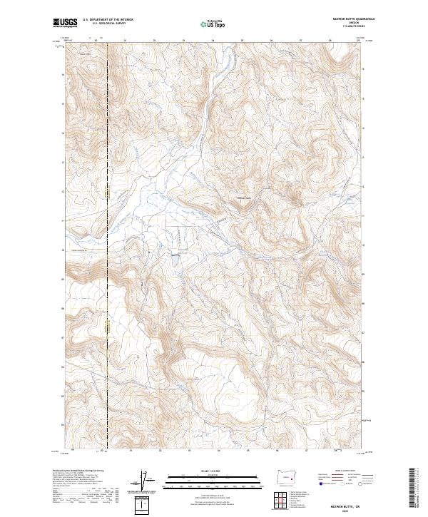 McEwen Butte 2023 topographic map thumbnail