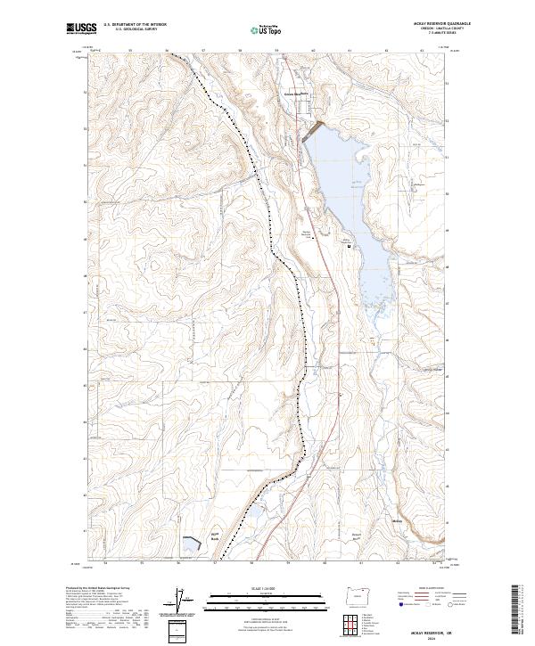 McKay Reservoir 2024 topographic map thumbnail