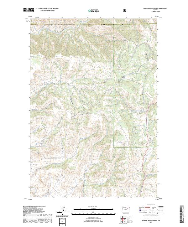 Meadow Brook Summit 2023 topographic map preview