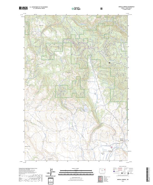 Medical Springs topographic map thumbnail