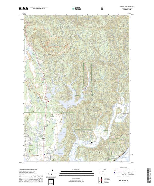Mercer Lake 2024 topographic map thumbnail