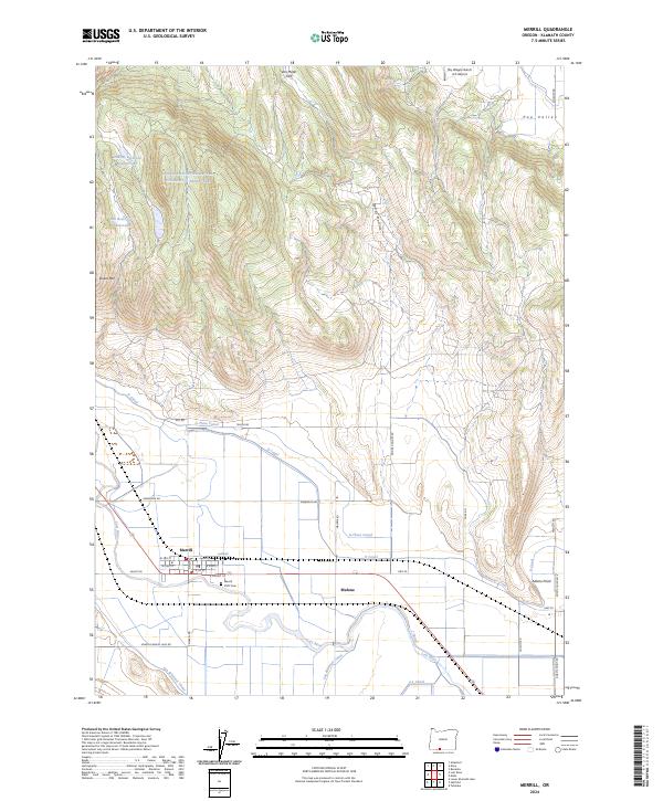 Merrill 2024 topographic map thumbnail