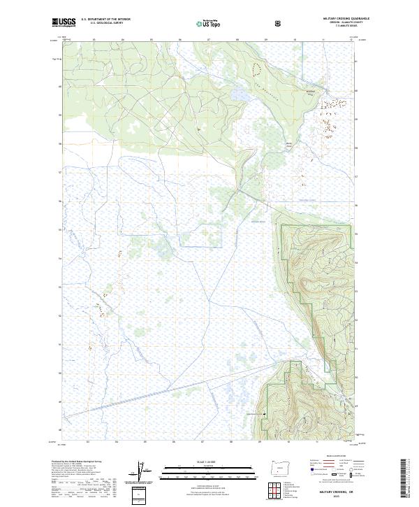 Military Crossing 2023 topographic map thumbnail