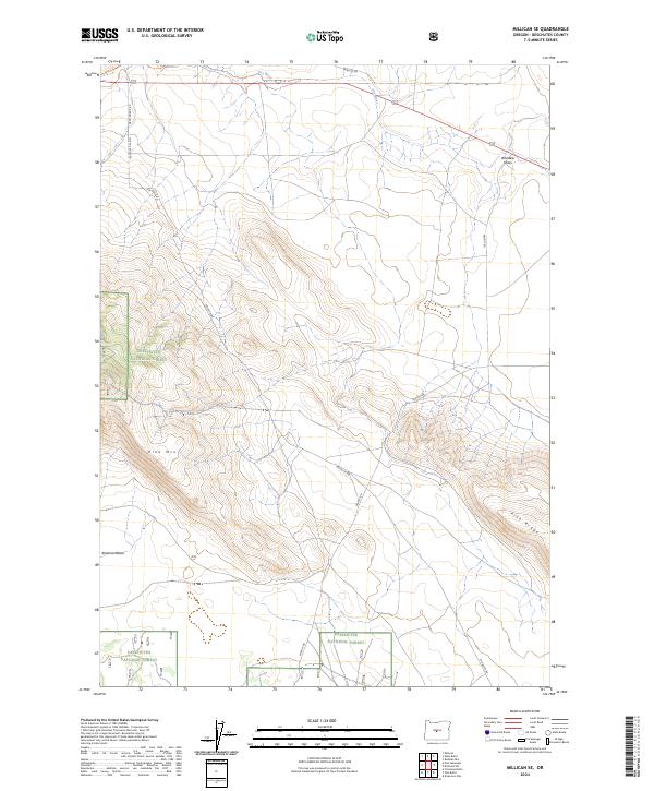 Millican SE 2024 topographic map preview