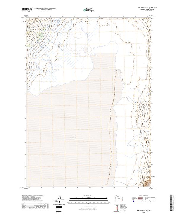 Miranda Flat SW 2024 topographic map thumbnail