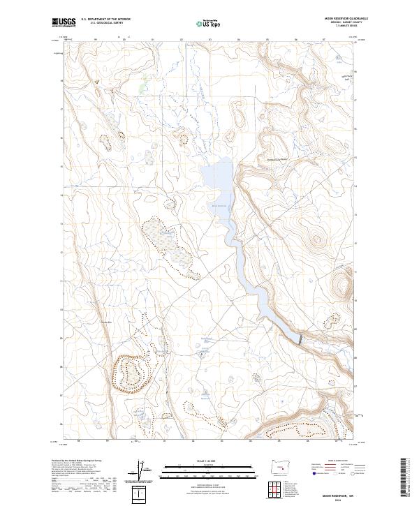 Moon Reservoir 2024 topographic map thumbnail