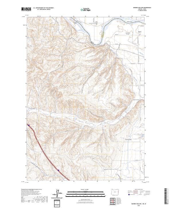 Moores Hollow 2024 topographic map thumbnail