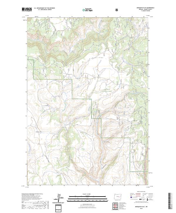 Mosquito Flat 2023 topographic map thumbnail