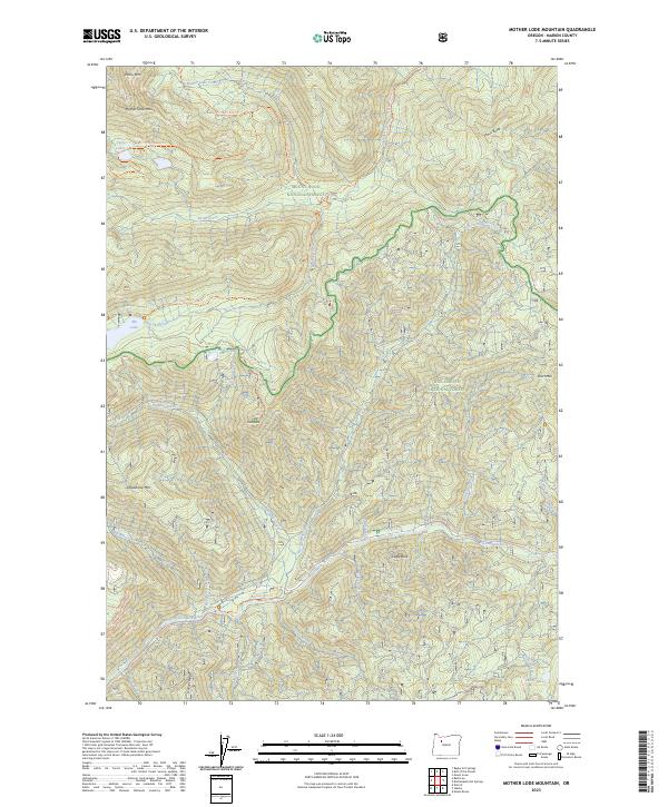 Mother Lode Mountain 2023 topographic map thumbnail