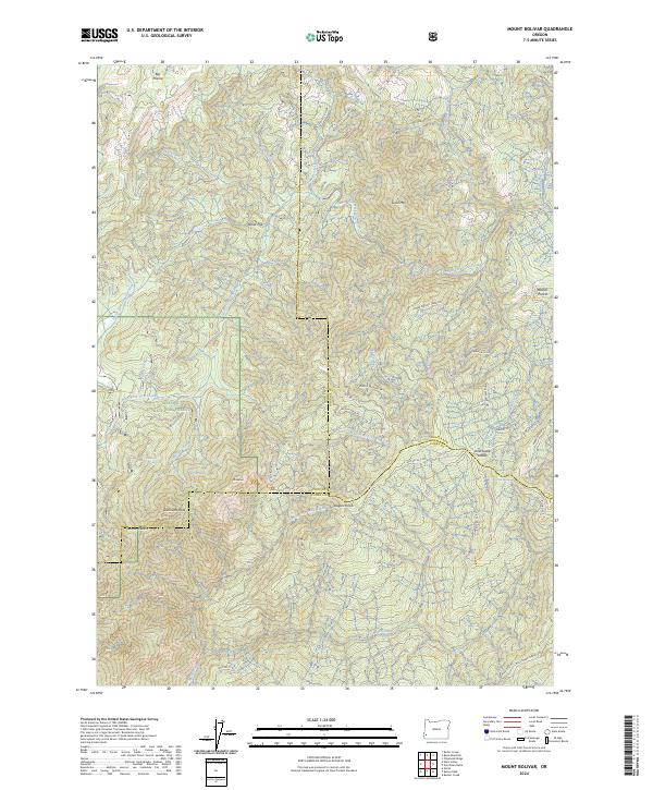 Mount Bolivar 2024 topographic map thumbnail