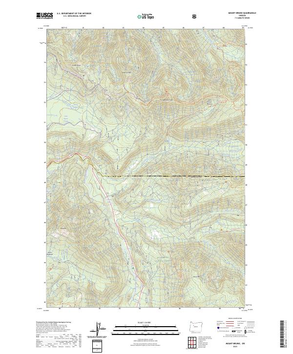 Mount Bruno 2023 topographic map thumbnail