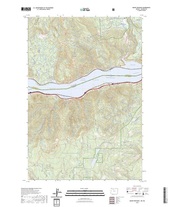 Mount Defiance 2024 topographic map preview
