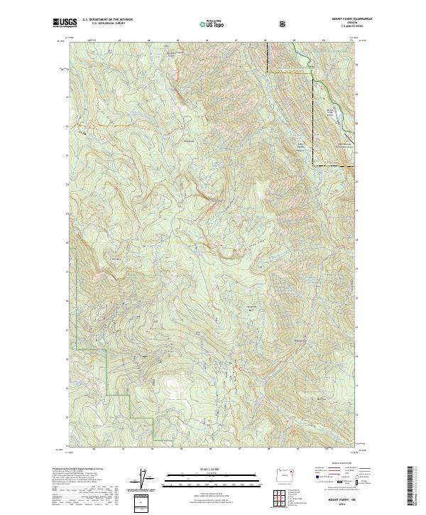 Mount Fanny 2024 topographic map thumbnail