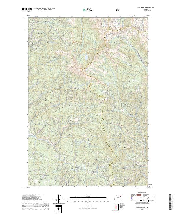Mount Ireland 2023 topographic map thumbnail