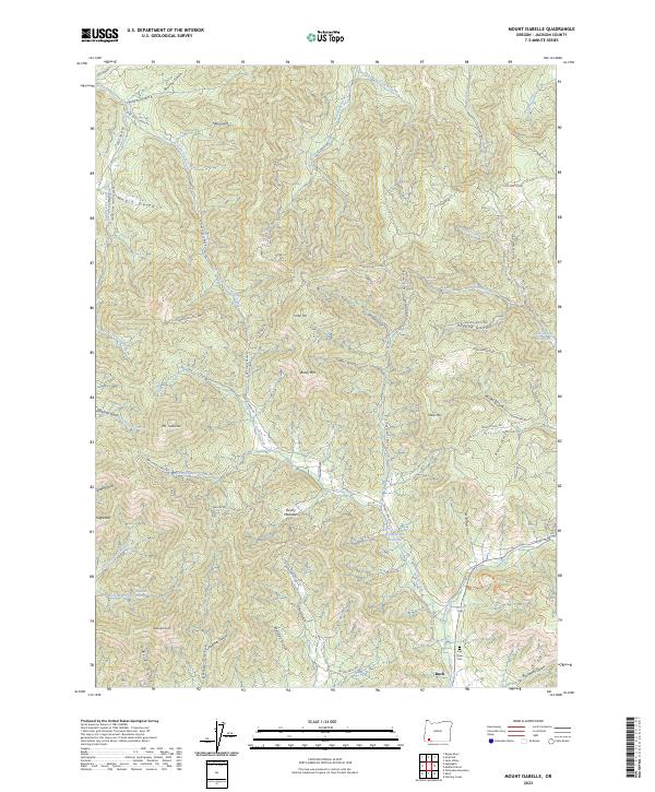 Mount Isabelle 2023 topographic map thumbnail