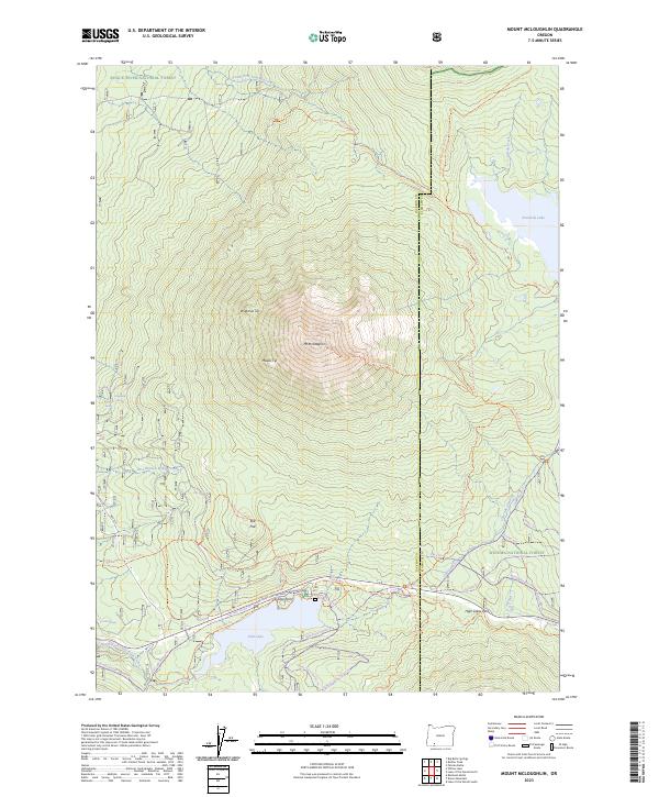 Mount McLoughlin 2023 topographic map thumbnail