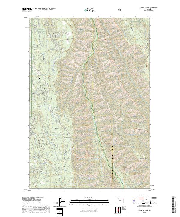Mount Moriah 2024 topographic map thumbnail