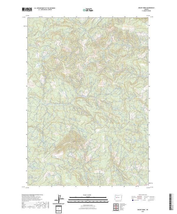 Mount Nebo 2023 topographic map preview