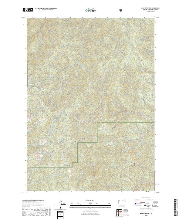 Mount Peavine 2024 topographic map thumbnail