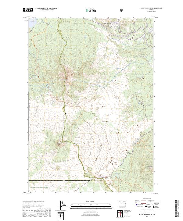 Mount Washington 2024 topographic map thumbnail