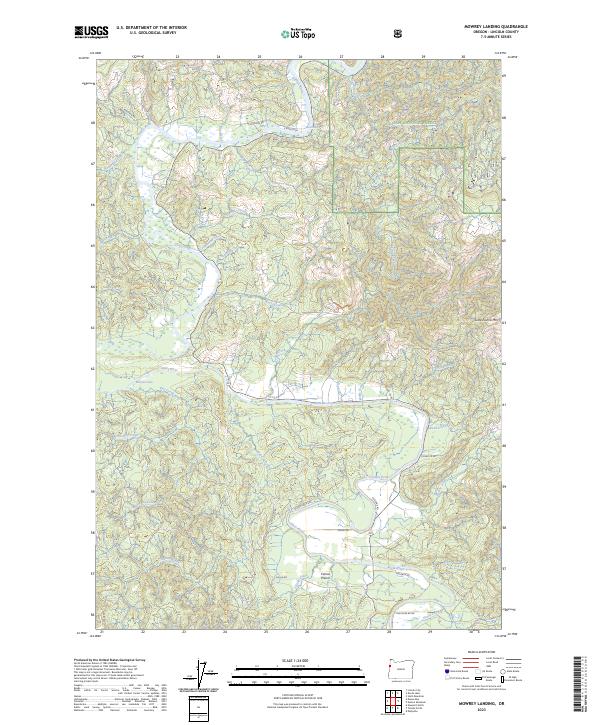 Mowrey Landing 2023 topographic map thumbnail