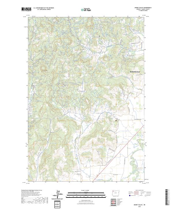 Muddy Valley 2023 topographic map thumbnail