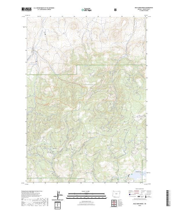 Mule Deer Ridge 2024 topographic map thumbnail